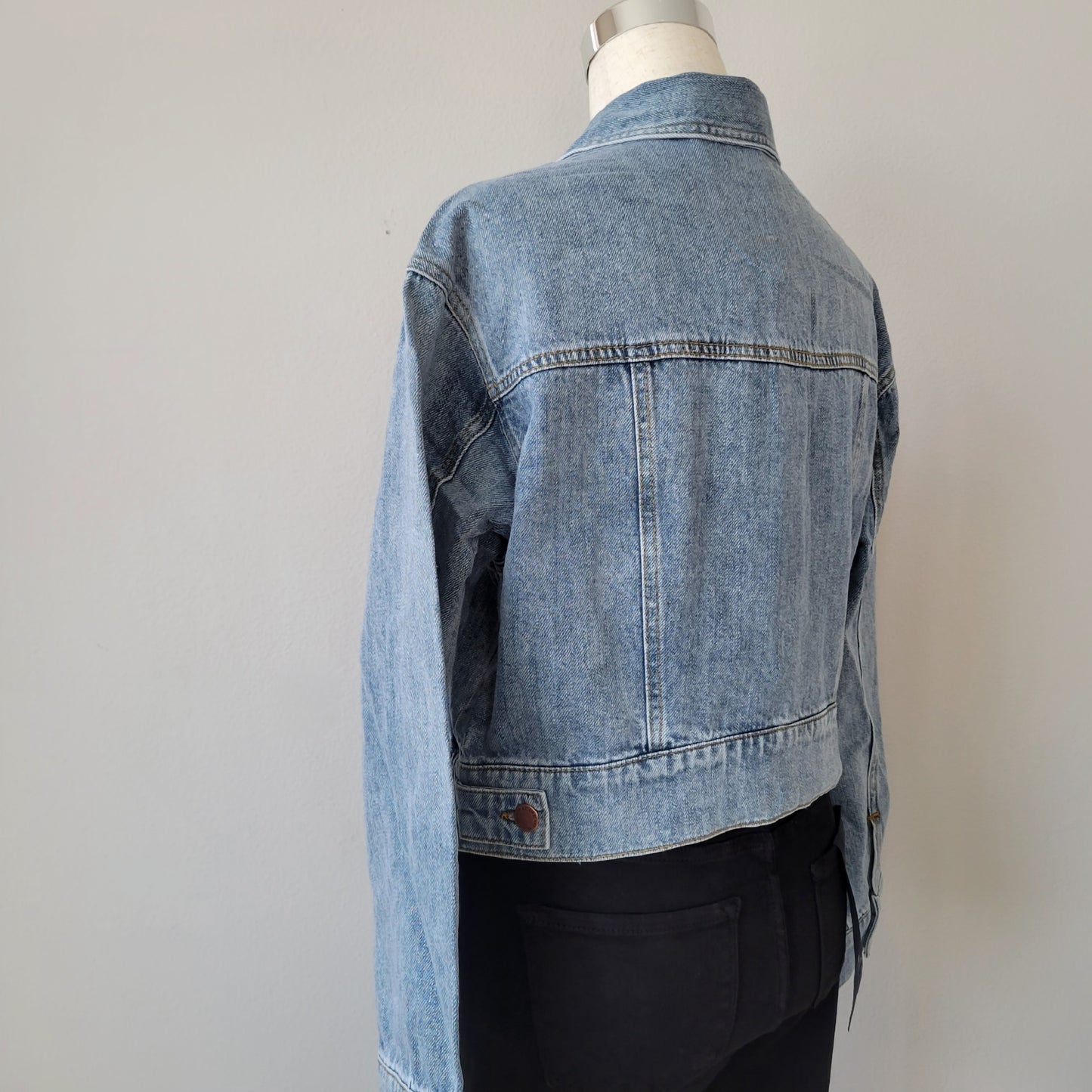Oversized Crop Denim Jacket