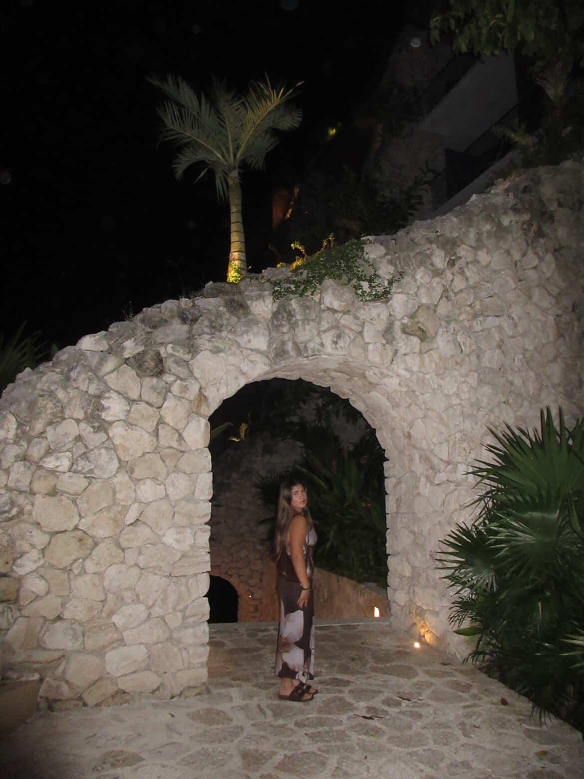 Floral Tube Slit Lettuce Hem Maxi Dress Brown