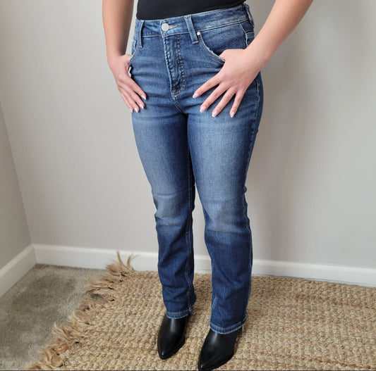 Tummy Control High Rise Straight Leg Risen Jeans 0-3XL