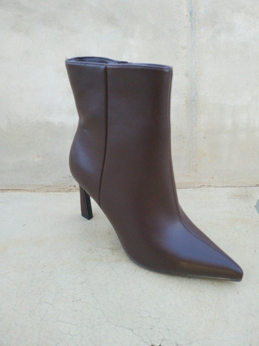 Stiletto Heel Boots Espresso Brown