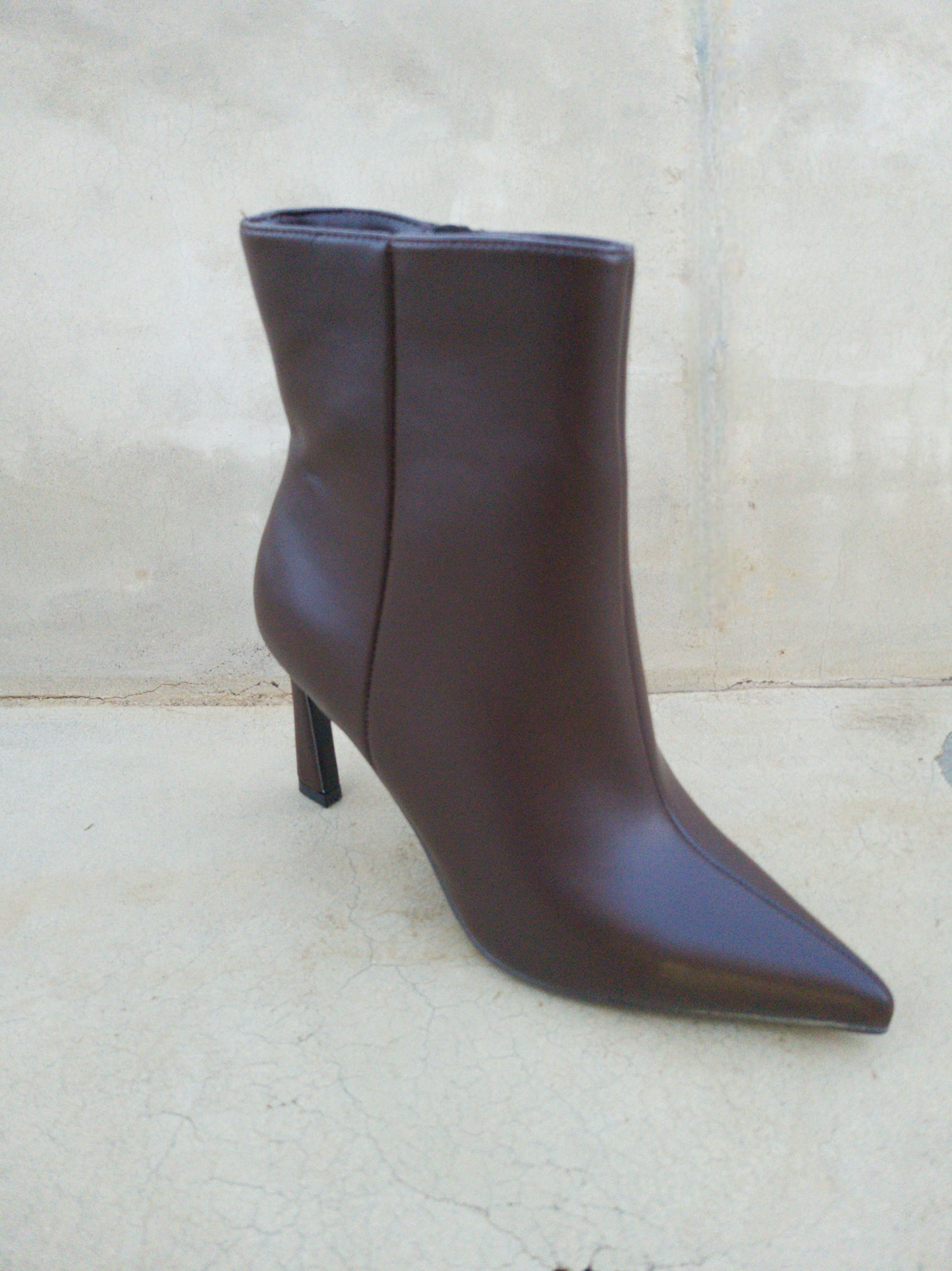 Stiletto Heel Boots Espresso Brown