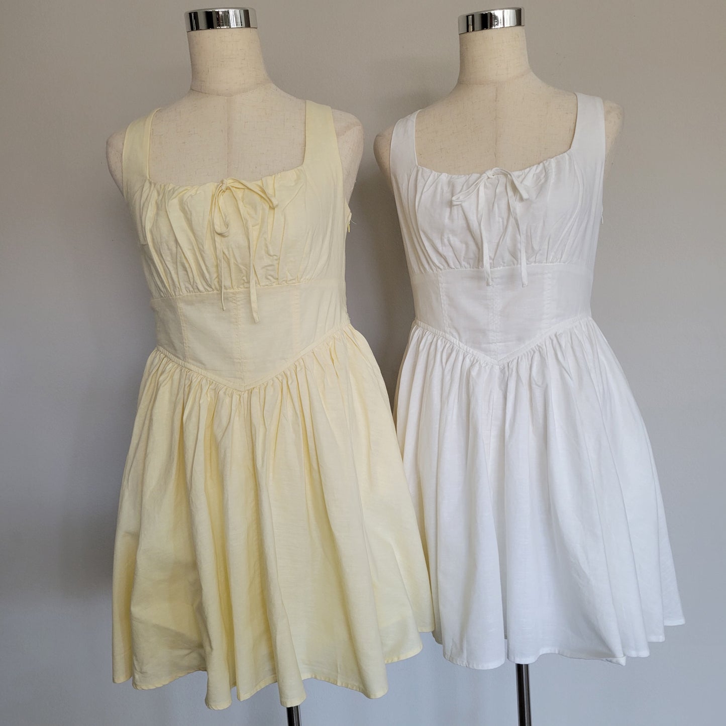 Kimberly Linen Blend Drop Waist Skater Dress