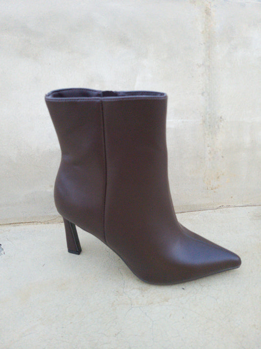 Stiletto Heel Boots Espresso Brown