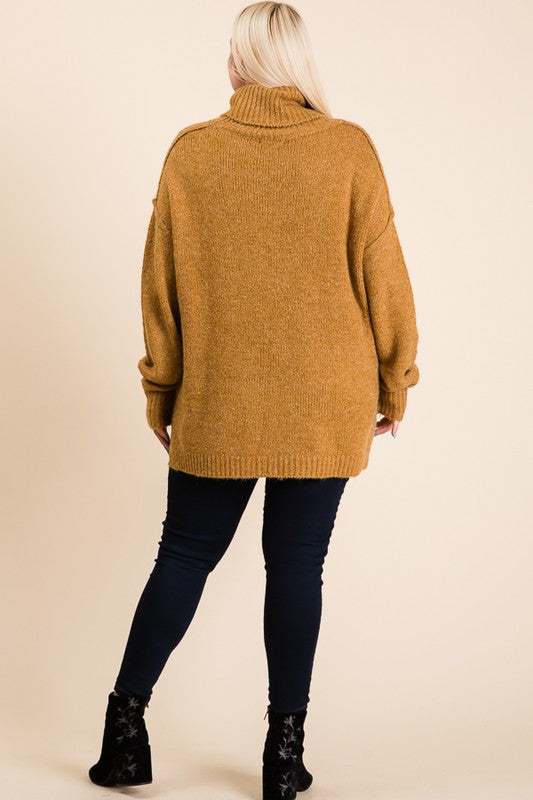 Oversized Turleneck Sweater S-3XL