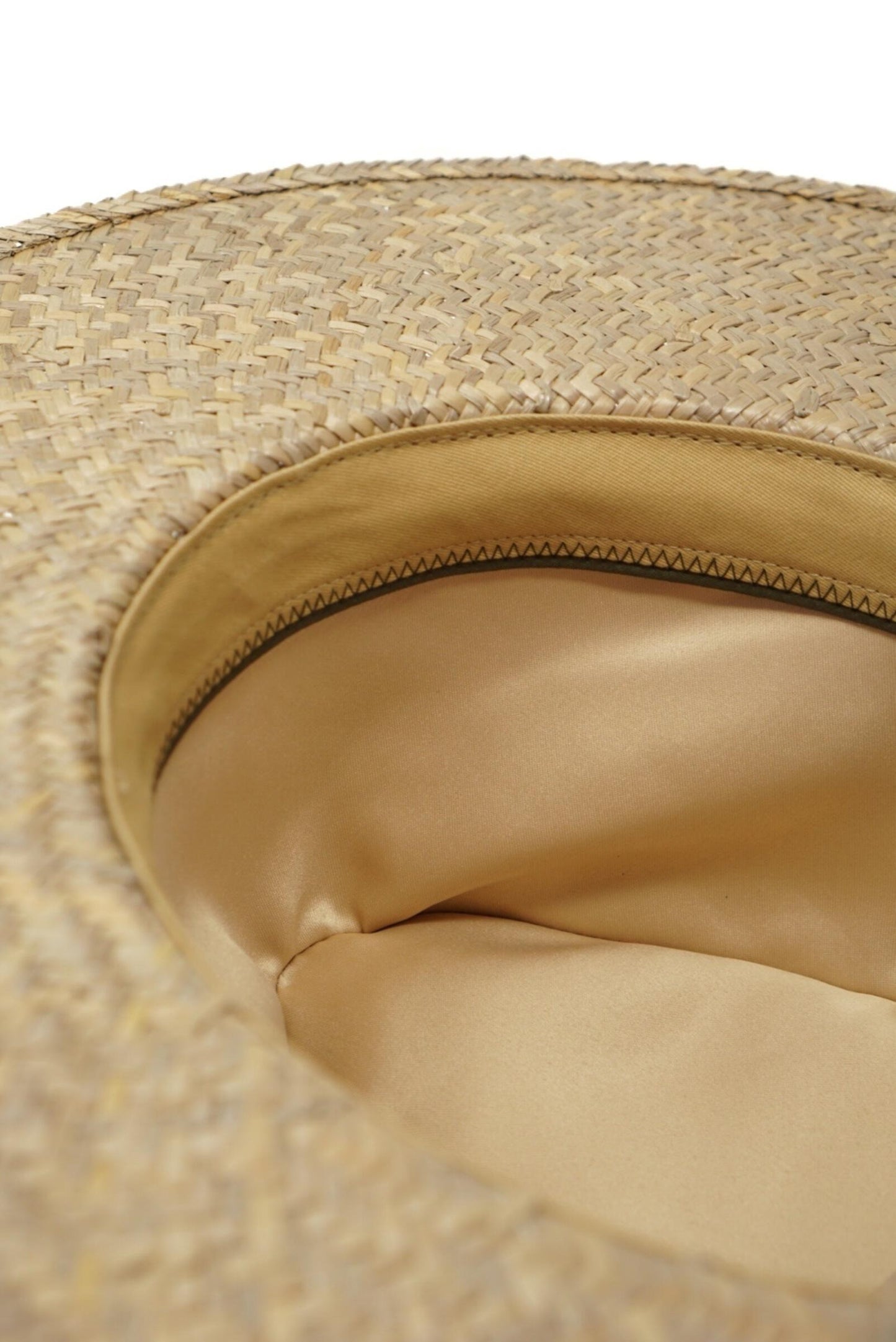 Claudia Structured Straw Rancher-Tan