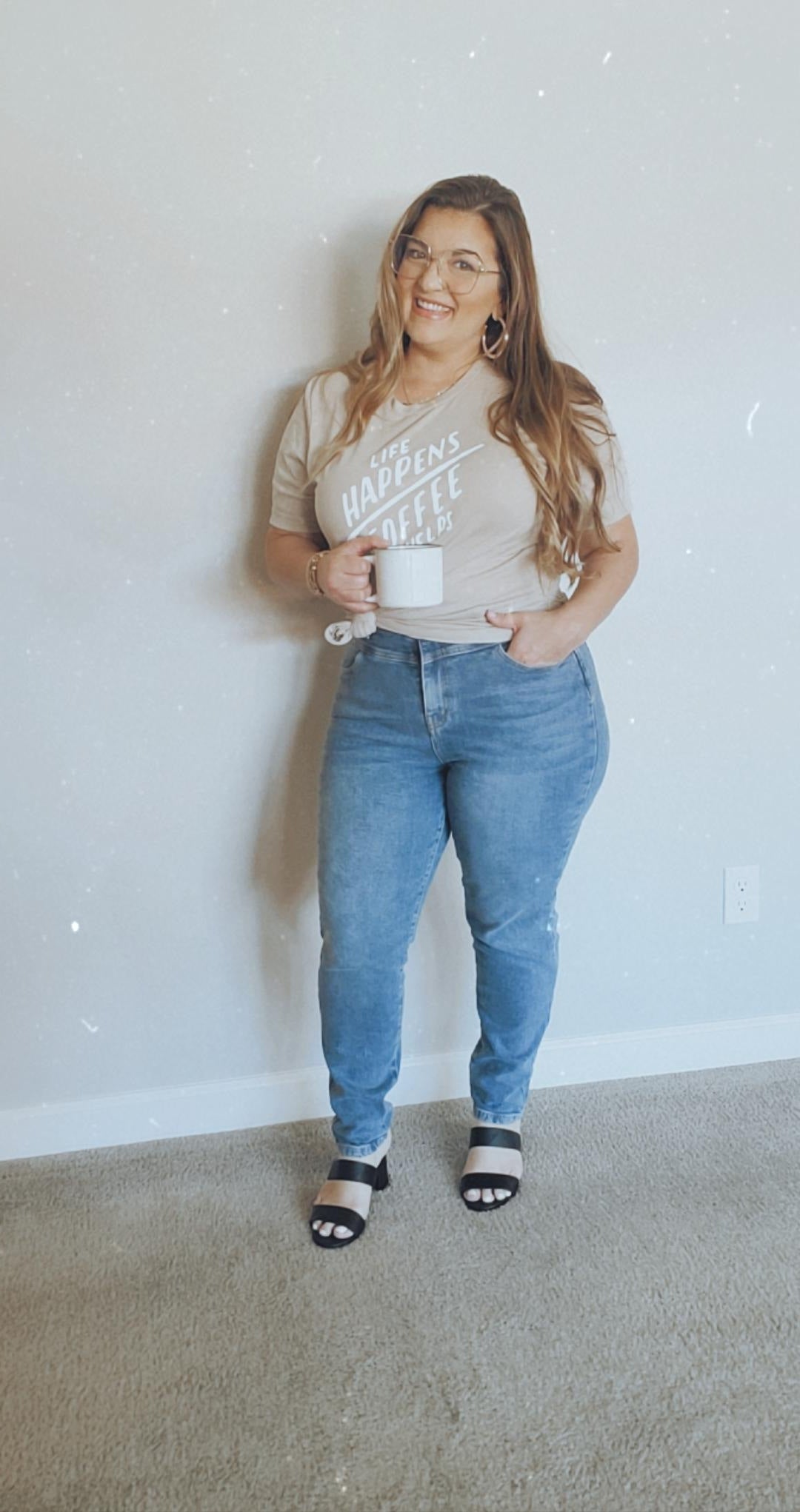 Gold Metal Square Blue Light Blocker Glasses