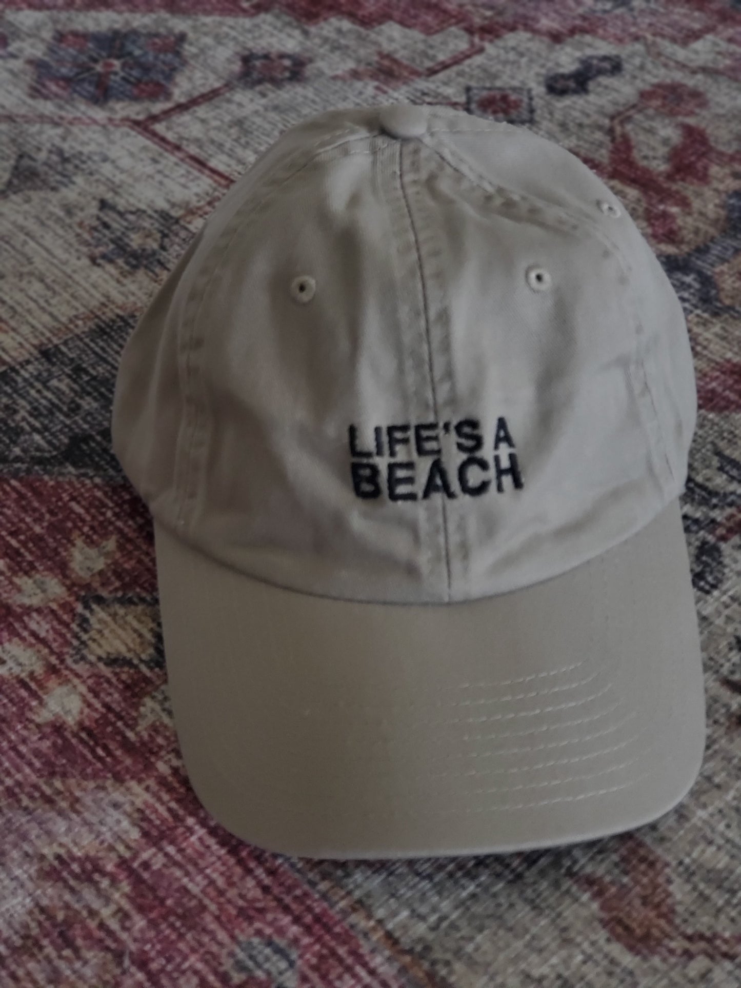 LIFE'S A BEACH Embroidered Dad Cap