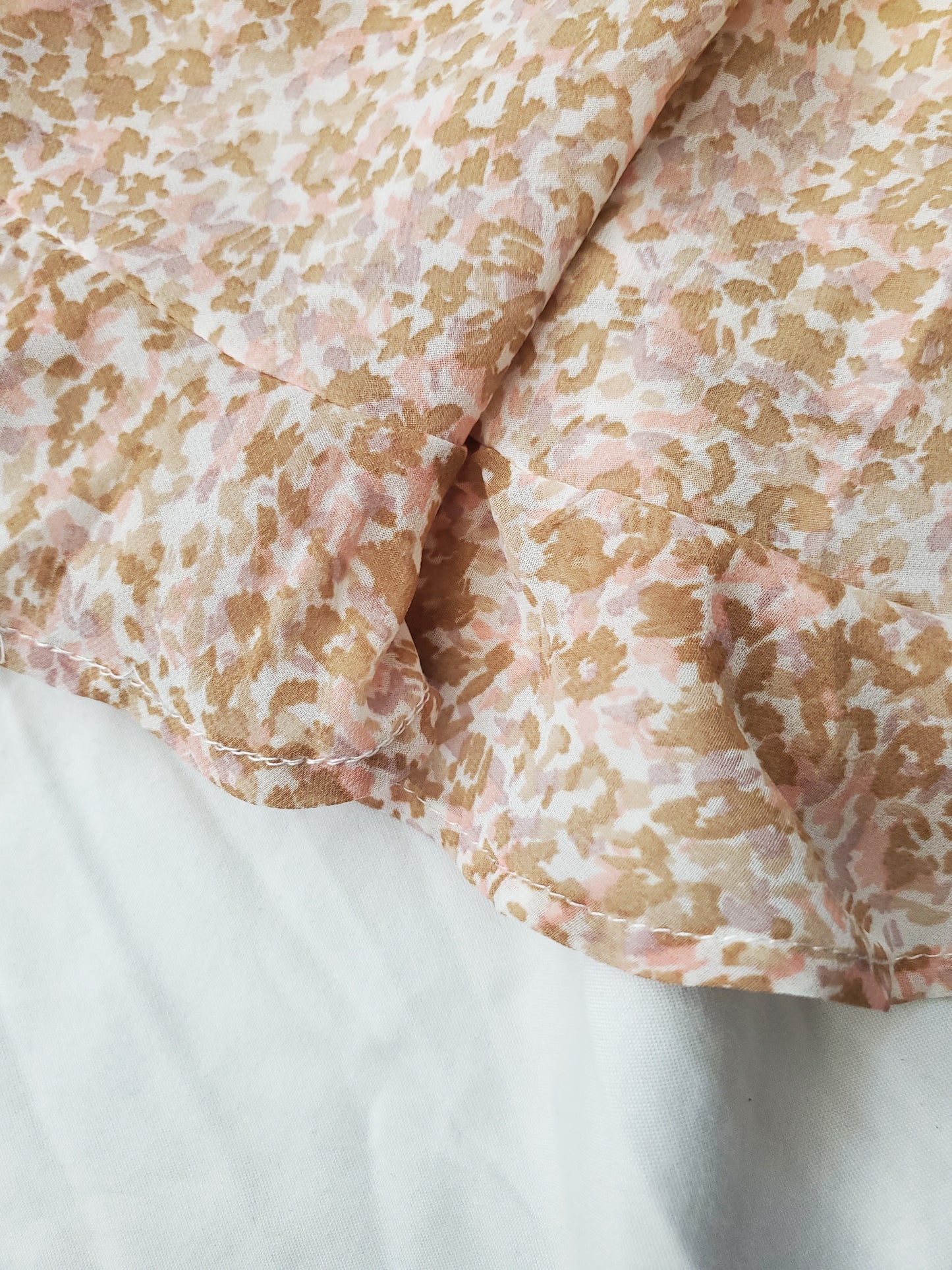 Floral Flutter Sleeves Babydoll Dress