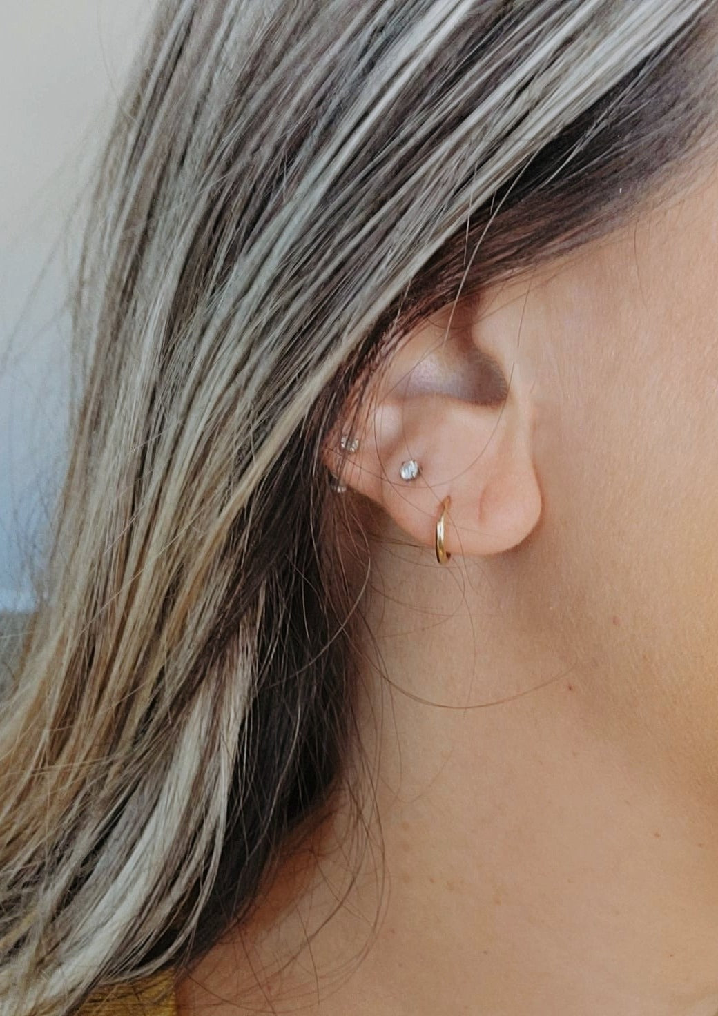 Mini 14K Gold Filled Hoop Endless Earring 9mm