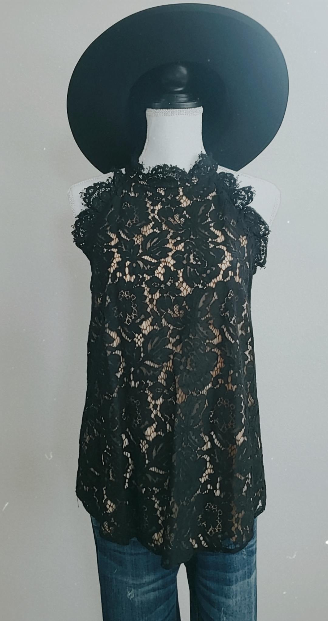 Lace and Grace Halter Top