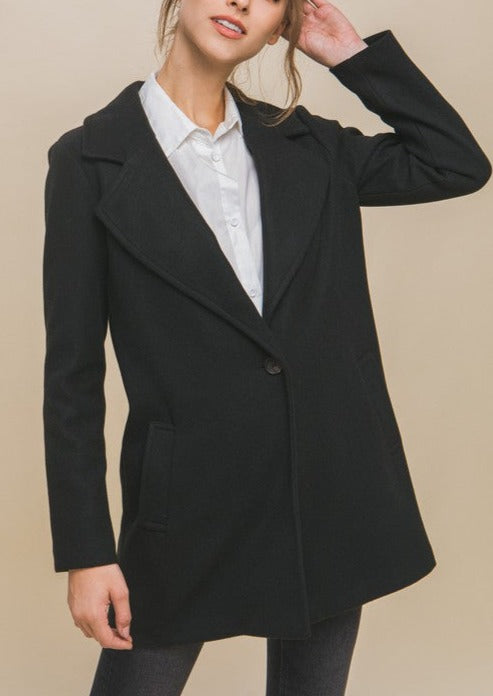 Fleece Mid-Long Line Coat S-XL