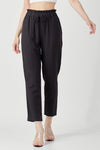 HIGH RISE PULL ON LINEN PANTS