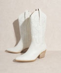 Amaya -White Classic Western Boot