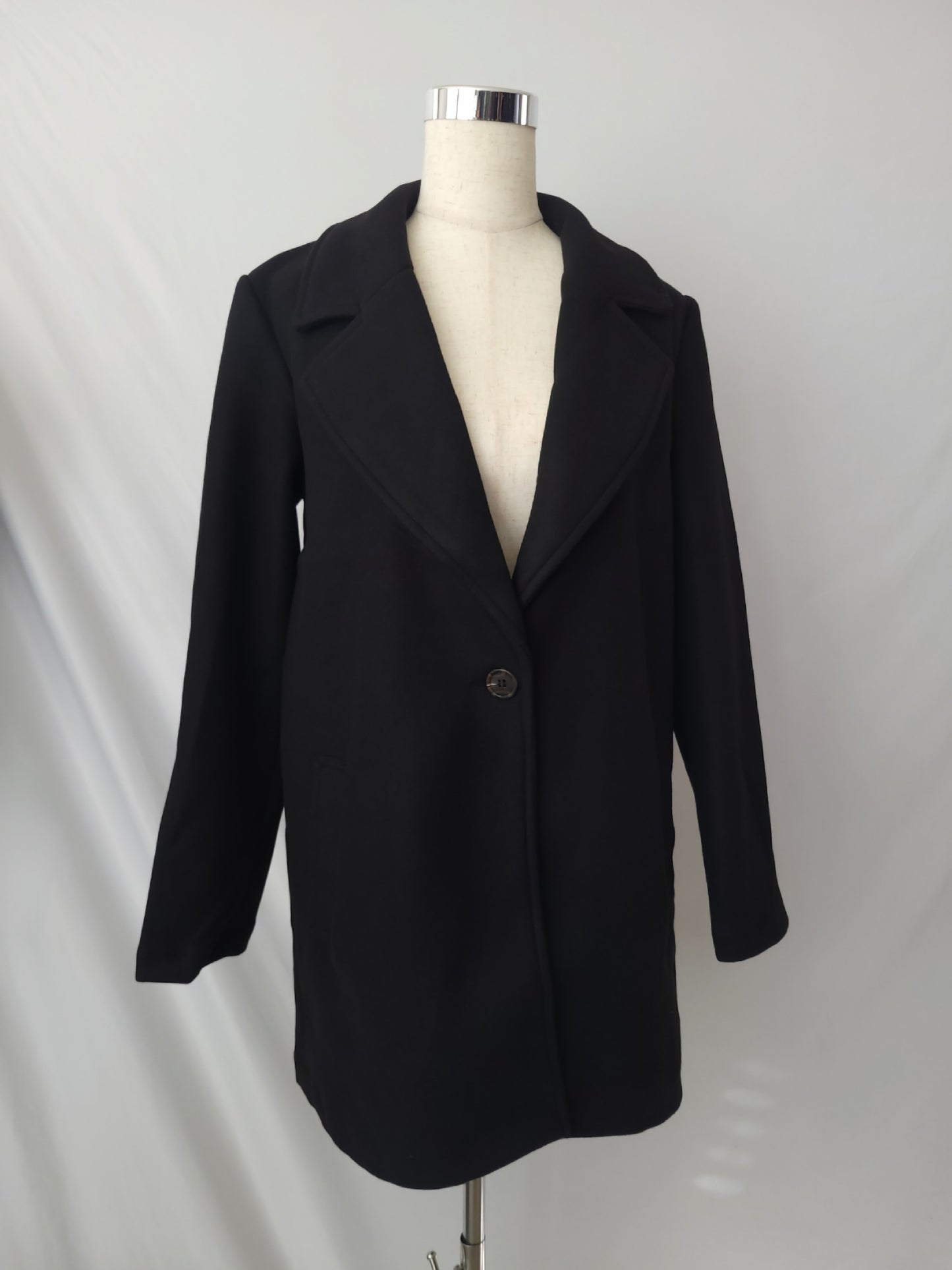 Fleece Mid-Long Line Coat S-XL