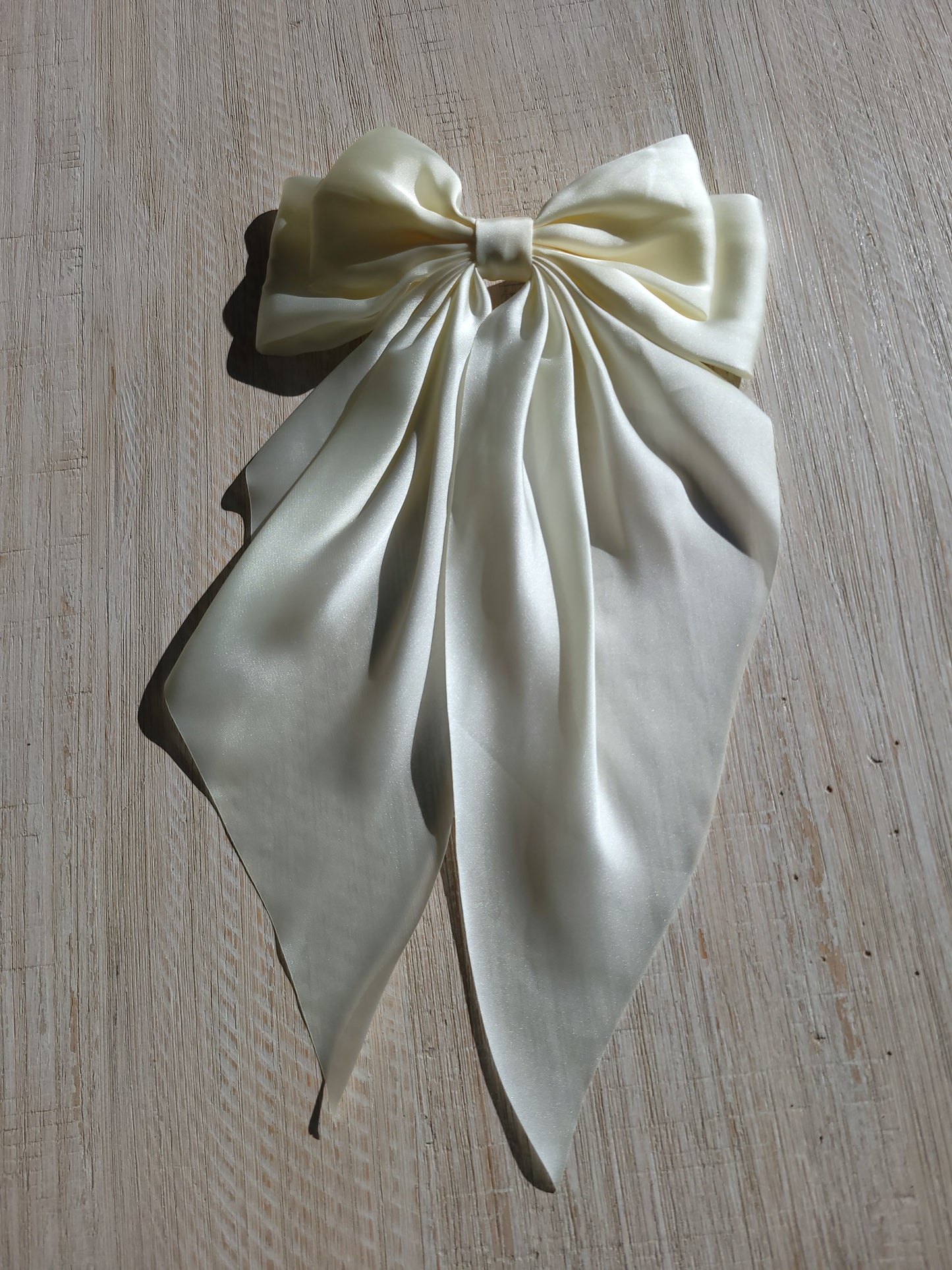 Satin Hair Bow Clips 3 colors