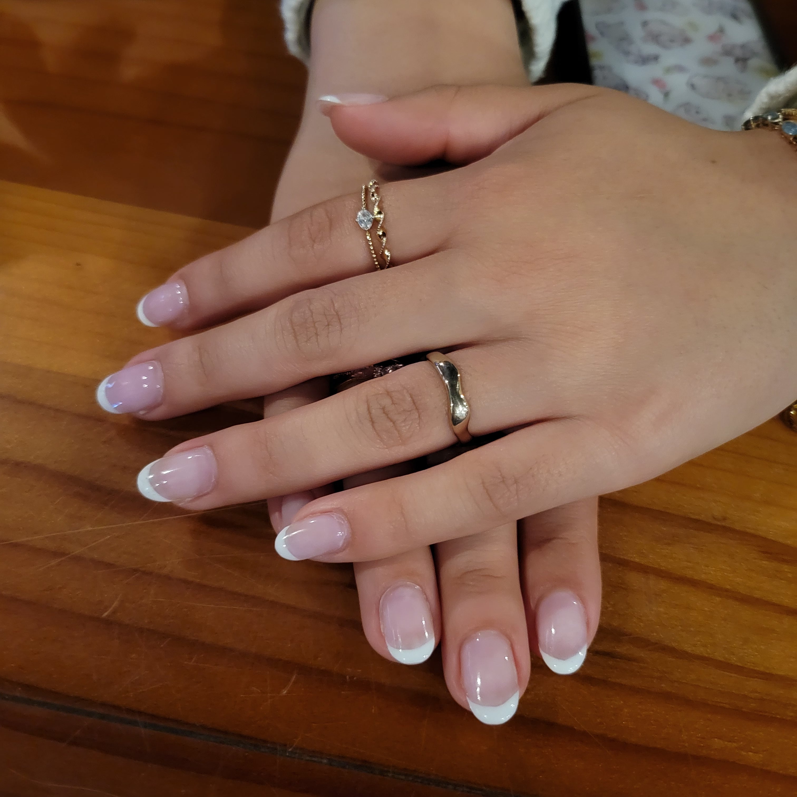 Gold Dipped Wavy Warped Metallic Ring