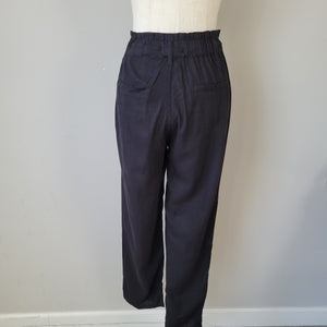 HIGH RISE PULL ON LINEN PANTS