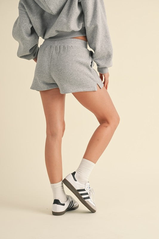 Cozy Fleece Micro Sweatshorts Heather Grey