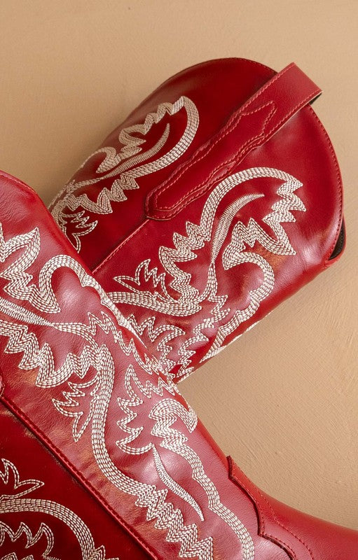 Classic Western Cherry Red Boots