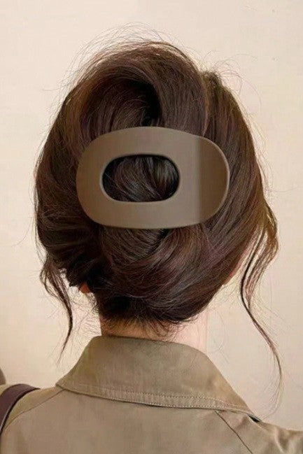 Jumbo Lay Flat Oval Hair Claw Clips Secure Styling