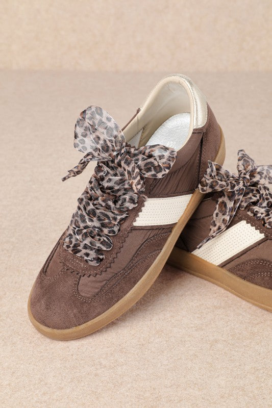Lace up Espresso Brown Trainers Shoes