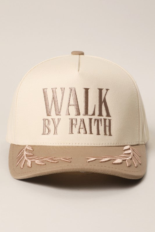 Walk By Faith Two-tone Bay Leaf Trucker Hat