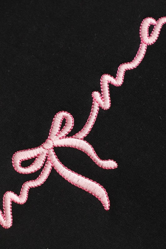 Mama Ribbon Embroidered Heavyweight Sweatshirt S-XL