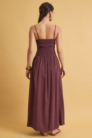 Harley Dropped Waist Smocked Maxi Dress 2 Colors