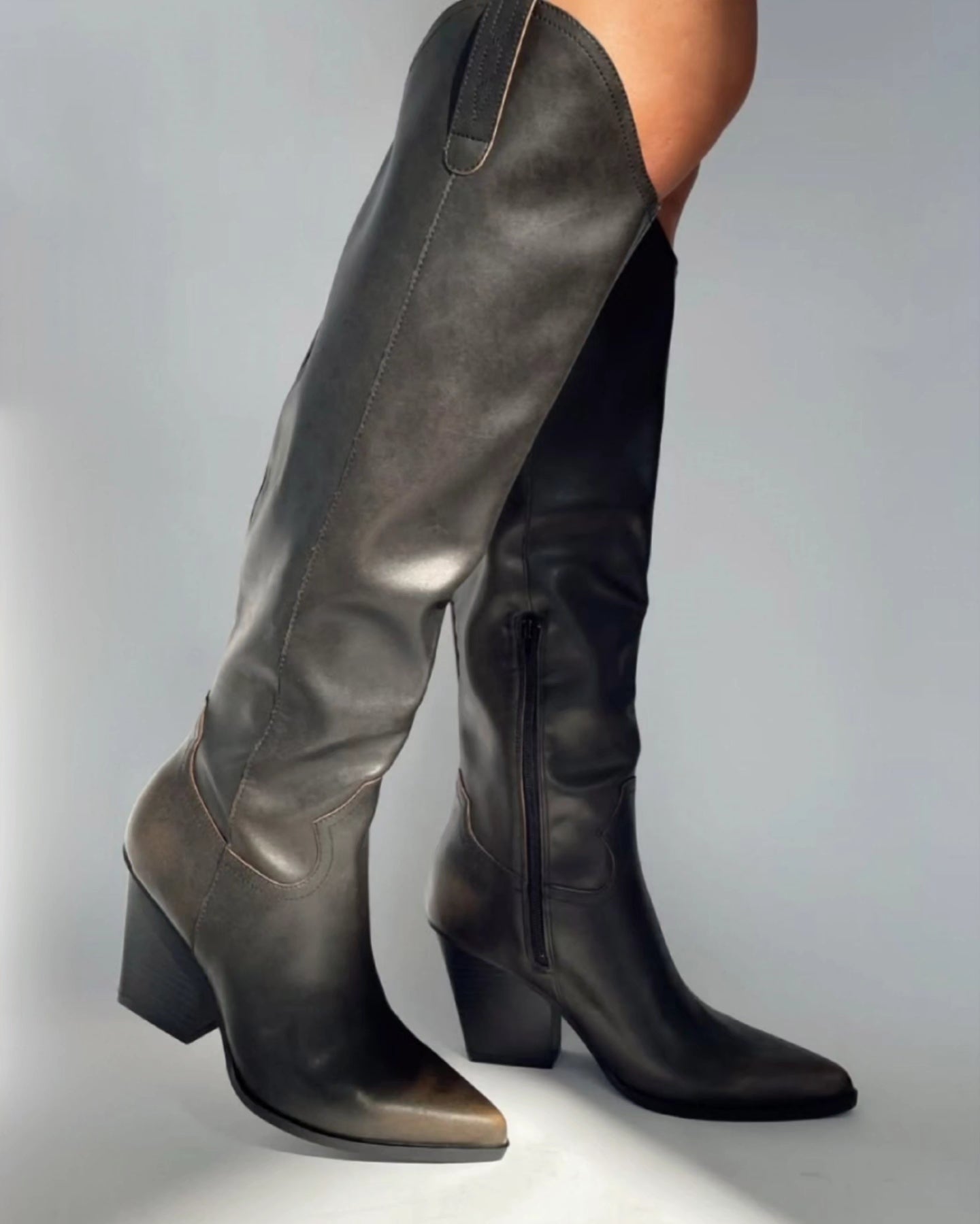 The Barcelona Susan Knee High Western Boots OASIS SOCIETY