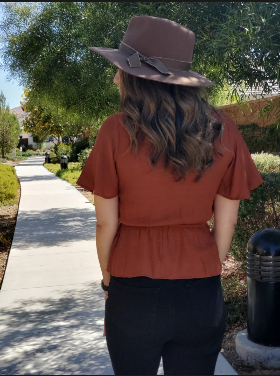 Jacqueline Wool Panama Hat-Pecan