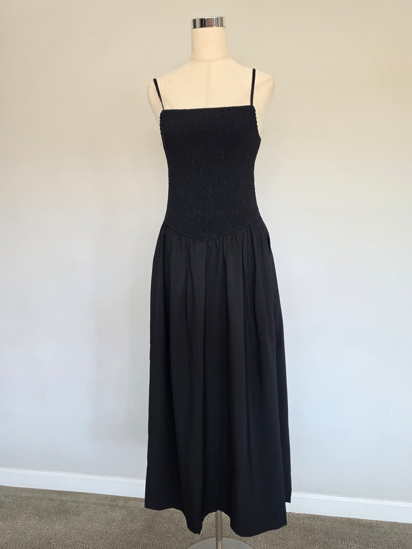 Harley Dropped Waist Smocked Maxi Dress 2 Colors
