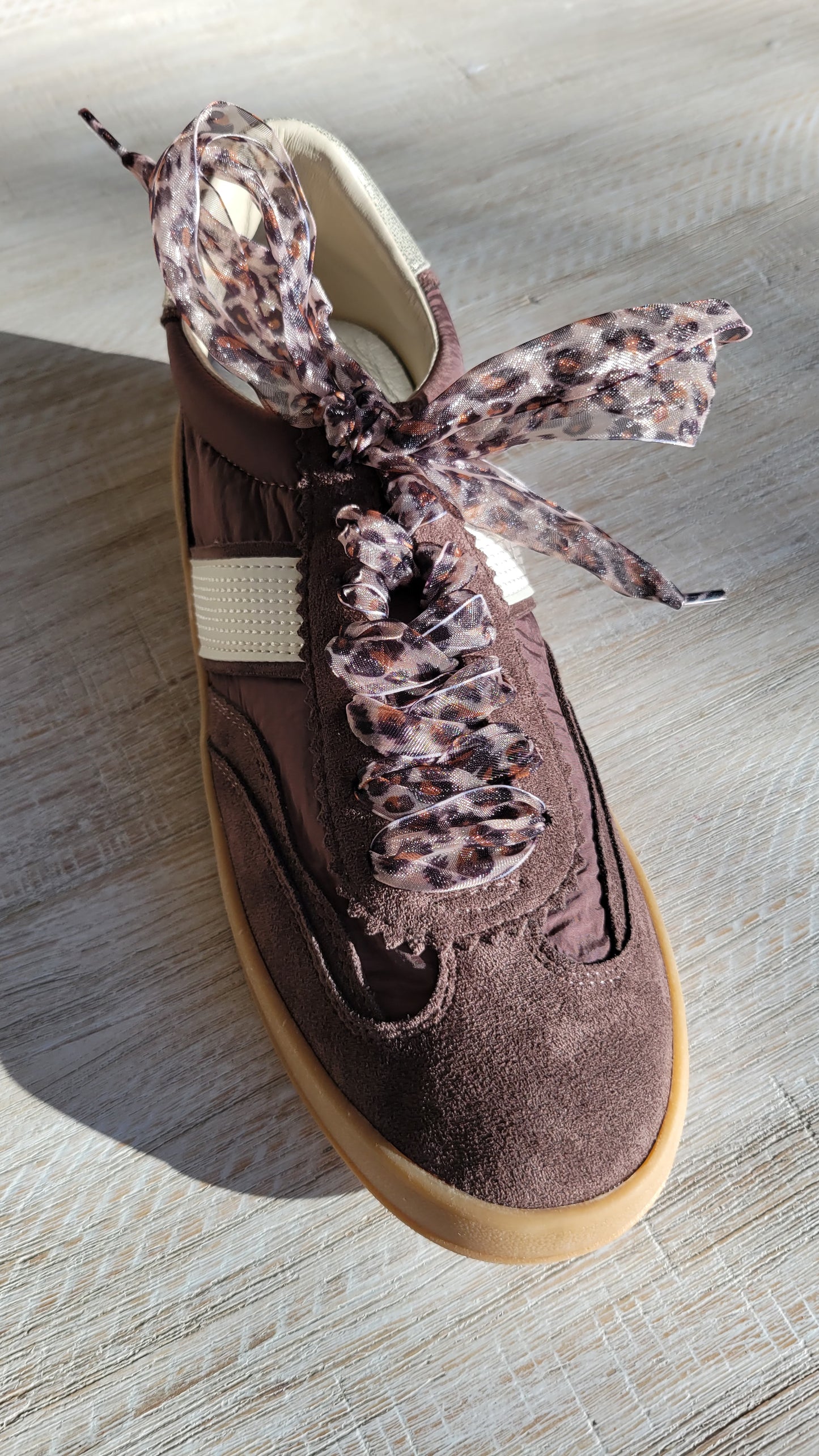 Lace up Espresso Brown Trainers Shoes