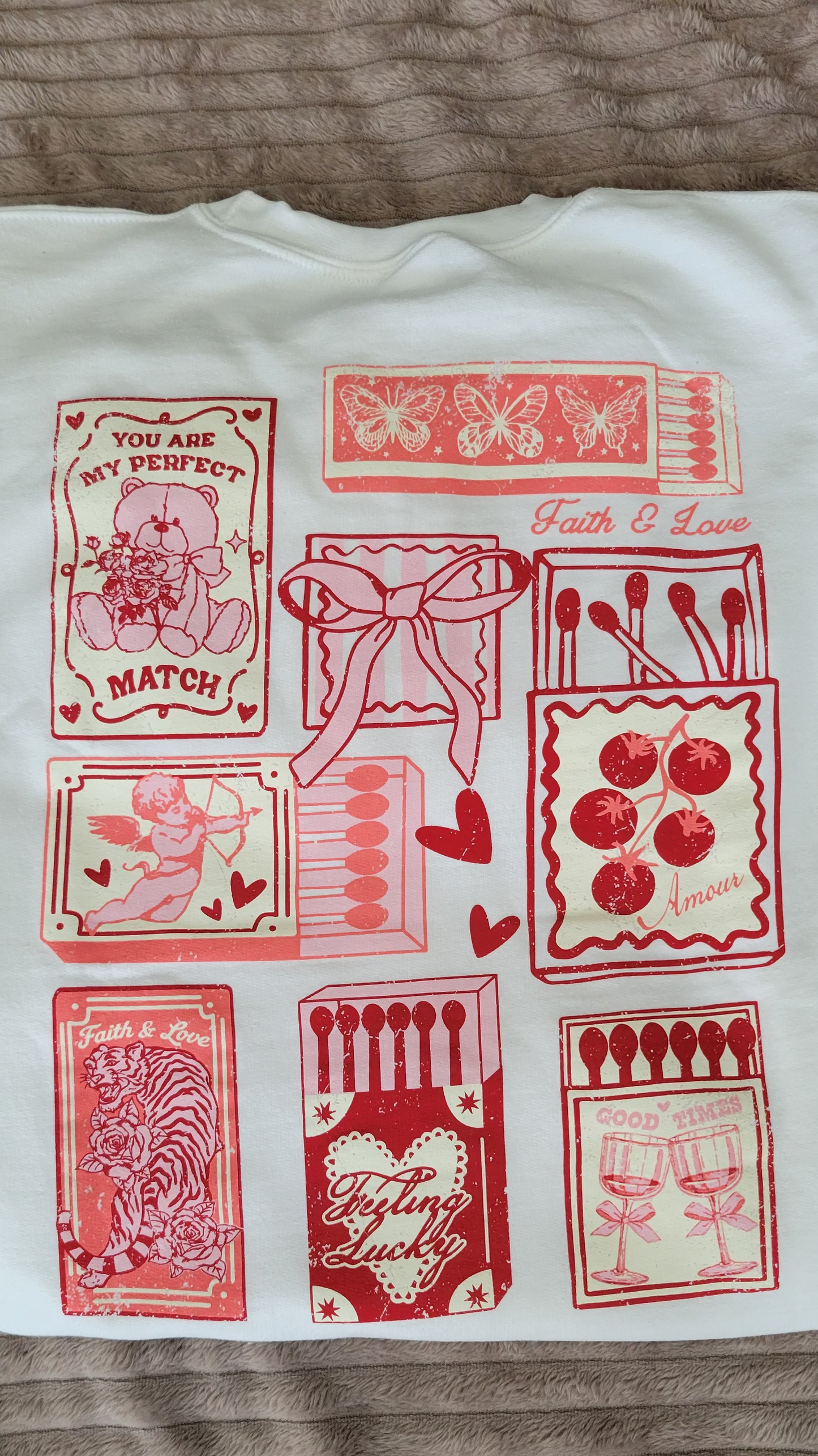 Perfect Match Valentines Cotton Blend Sweatshirt