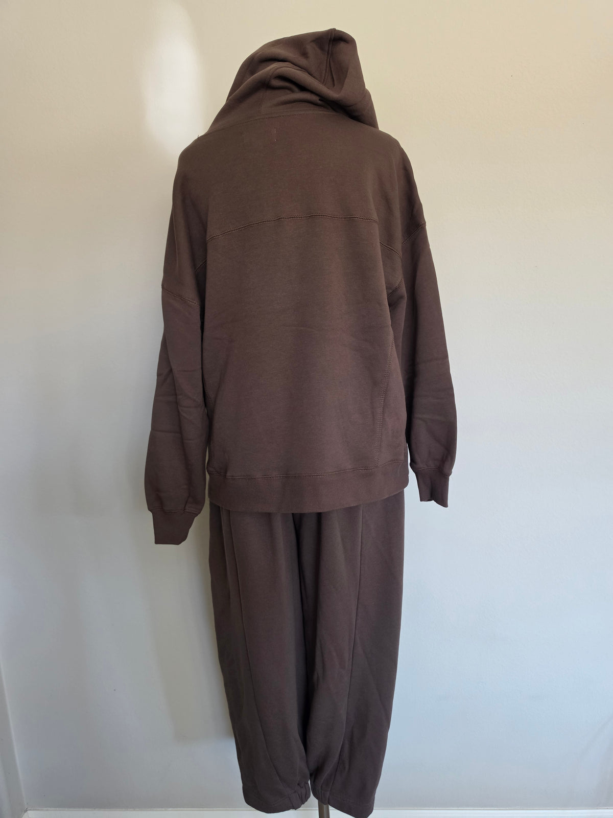 Oversized Hoodie Cotton Sweatshirt Dark Brown