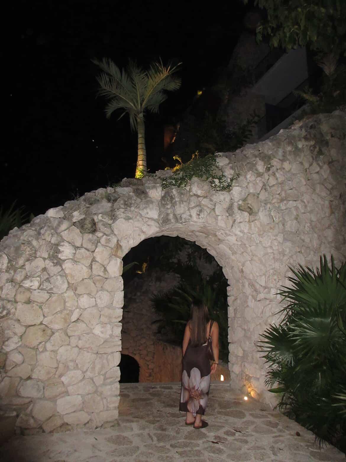 Floral Tube Slit Lettuce Hem Maxi Dress Brown