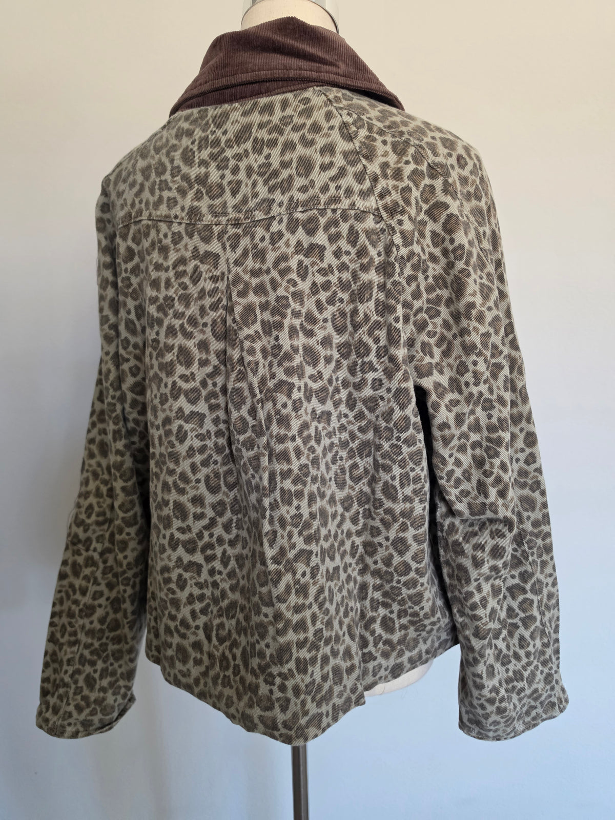 Leopard Cotton Relaxed Chore Jacket