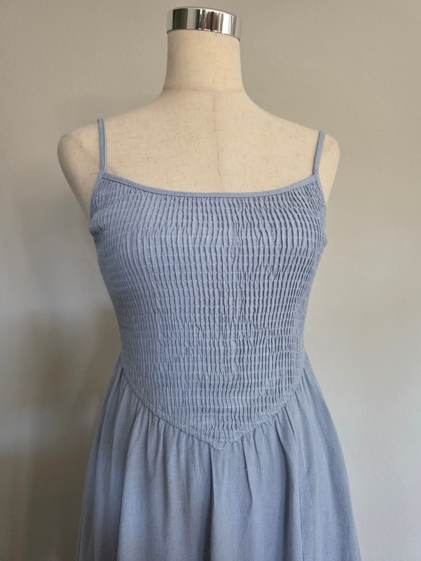Roize Corset Smocked Midi Dress With Slit 3 Colors