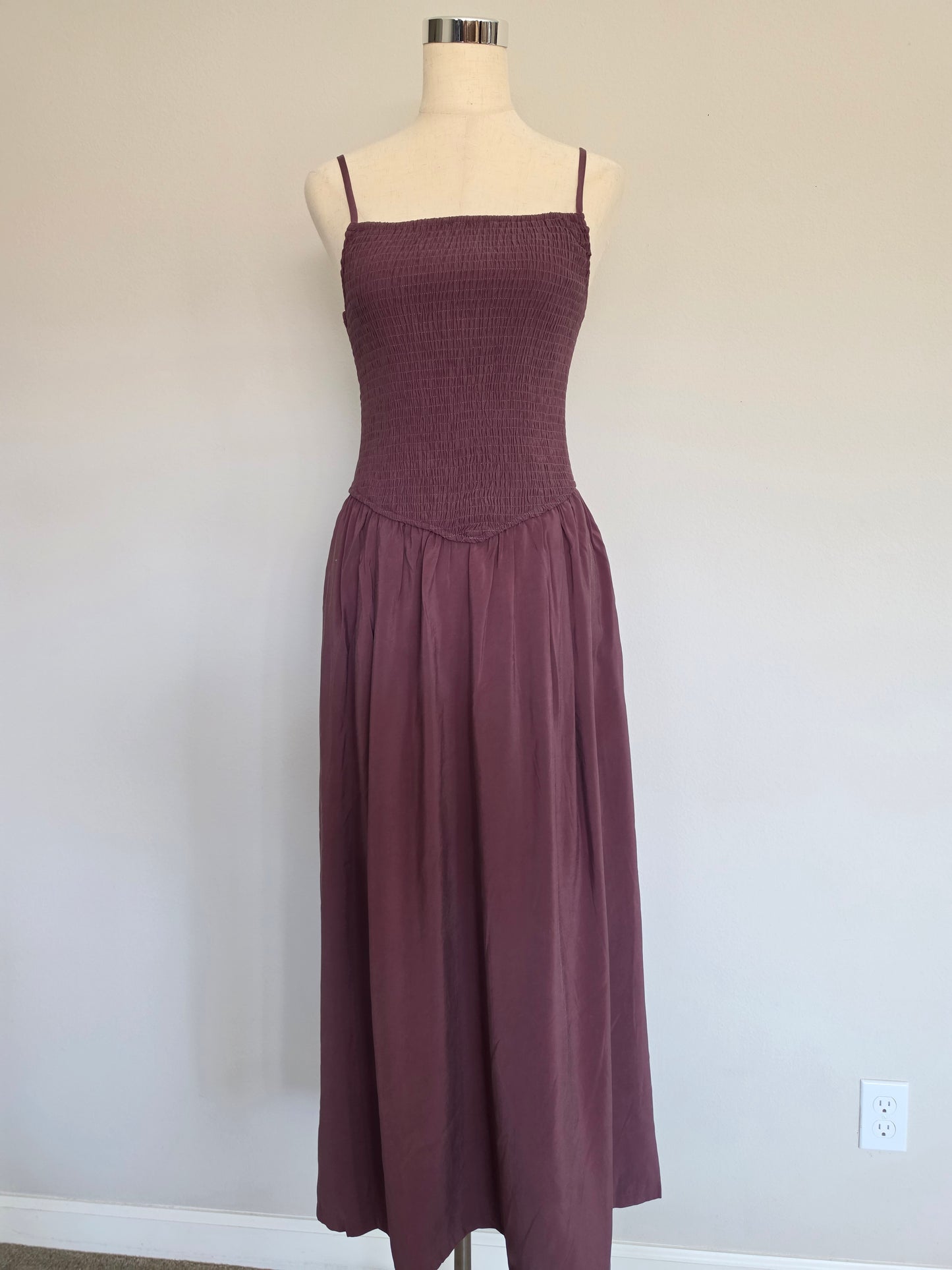 Harley Dropped Waist Smocked Maxi Dress 2 Colors