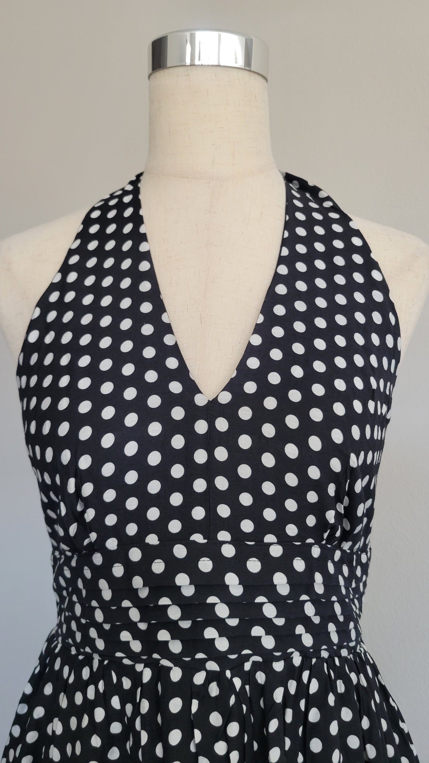 Susan Polka Dot Halter Dress