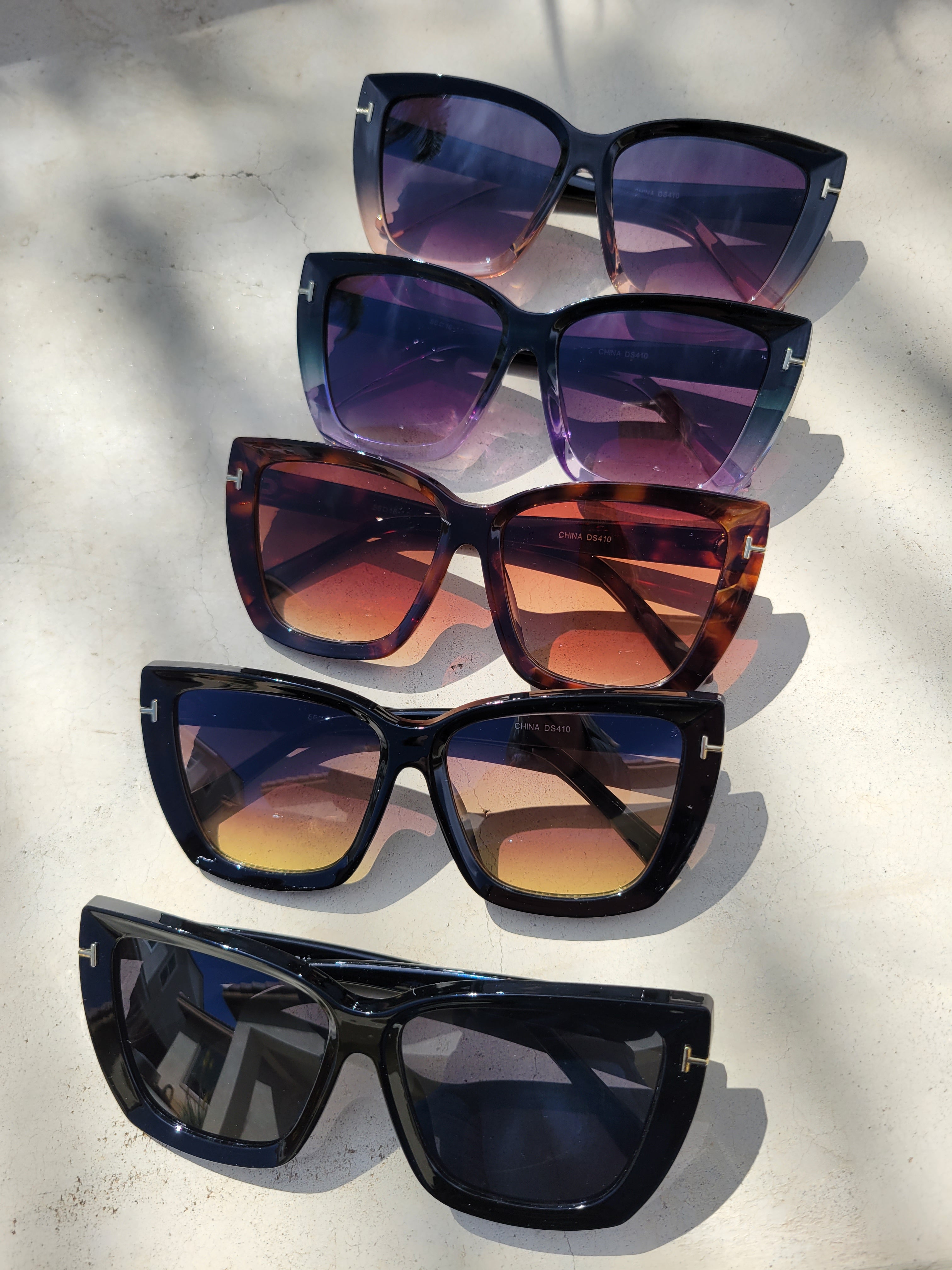 Acetate Frame Sunglasses 5 Colors