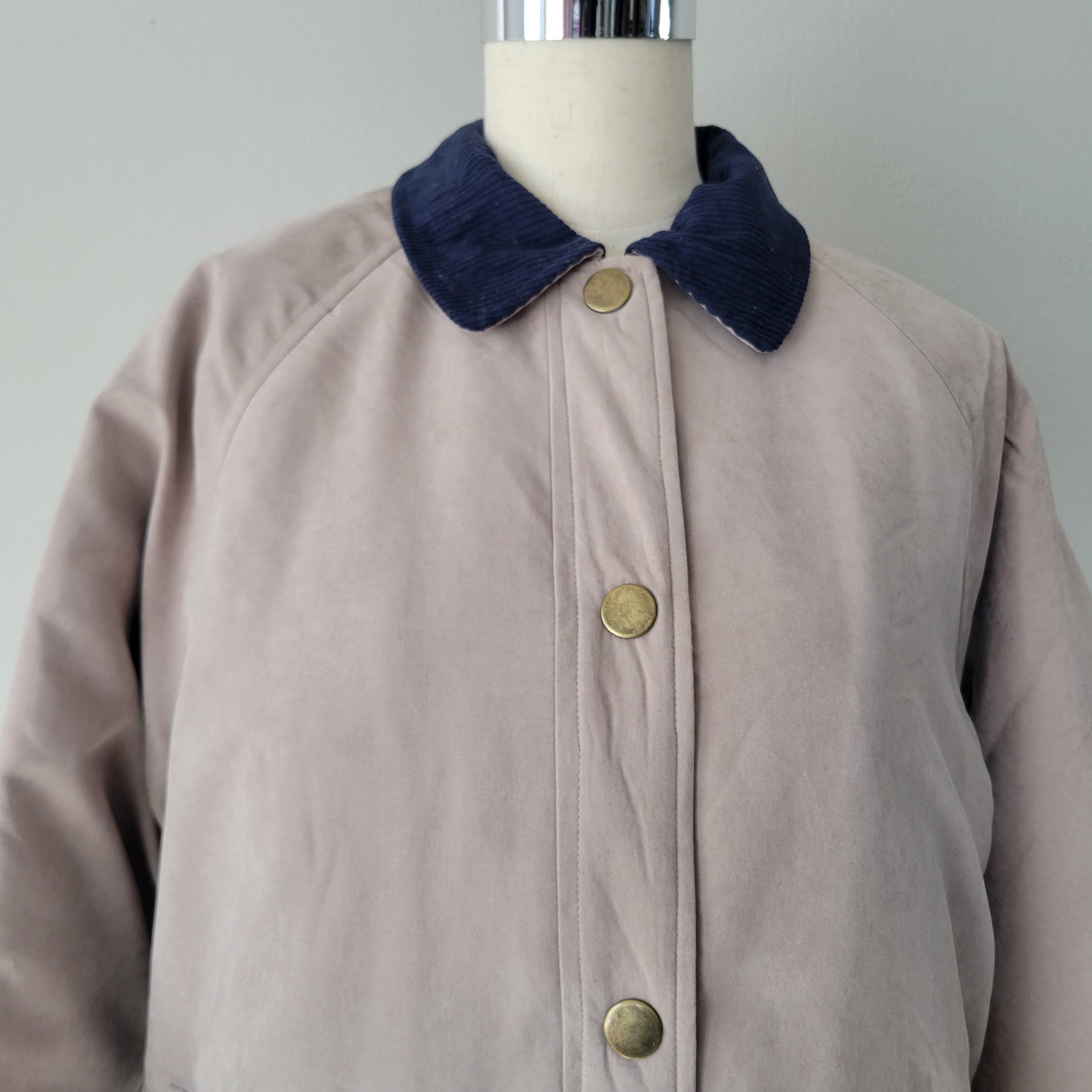 Corduroy Collar Barn Cotton Lined Jacket Taupe