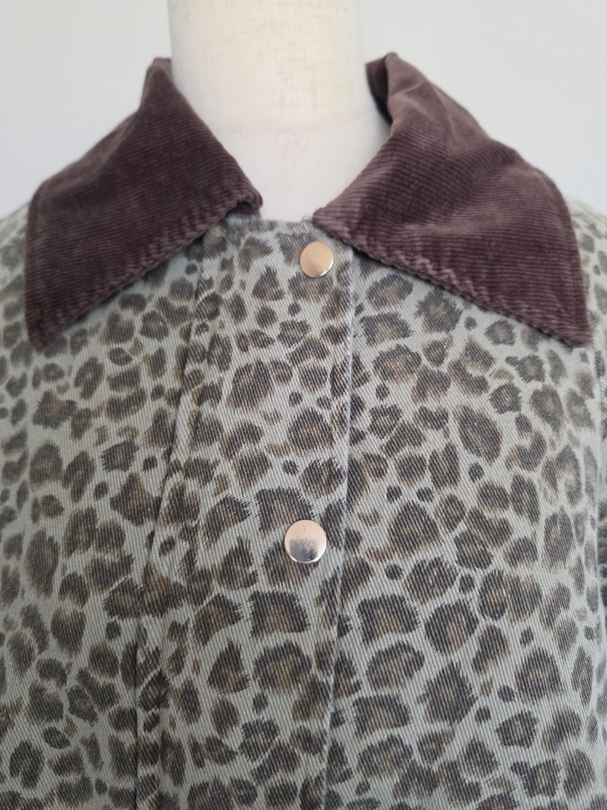 Leopard Cotton Relaxed Chore Jacket