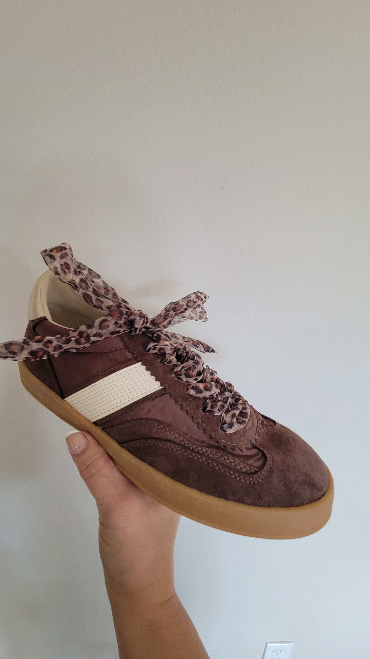 Lace up Espresso Brown Trainers Shoes