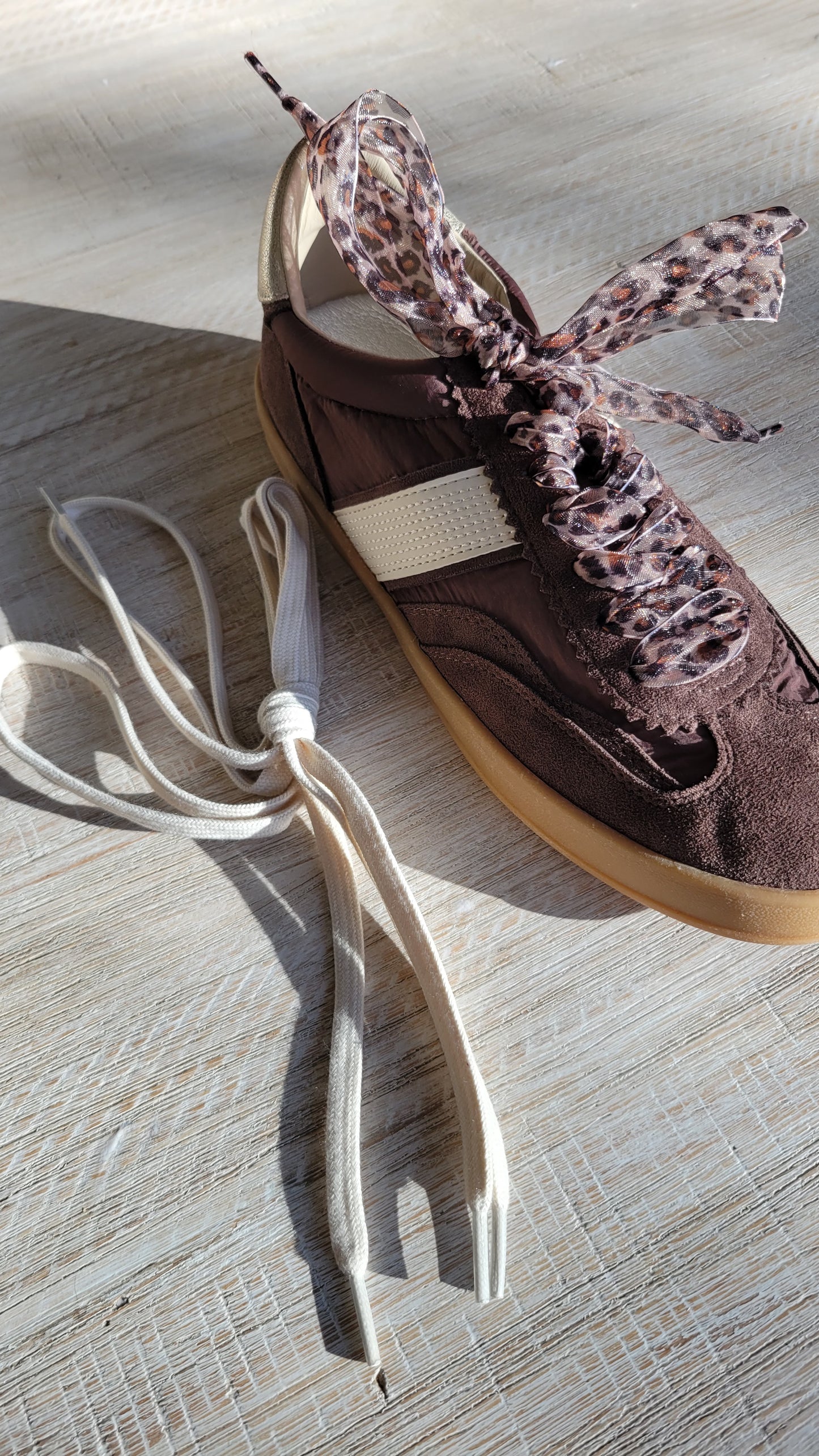 Lace up Espresso Brown Trainers Shoes