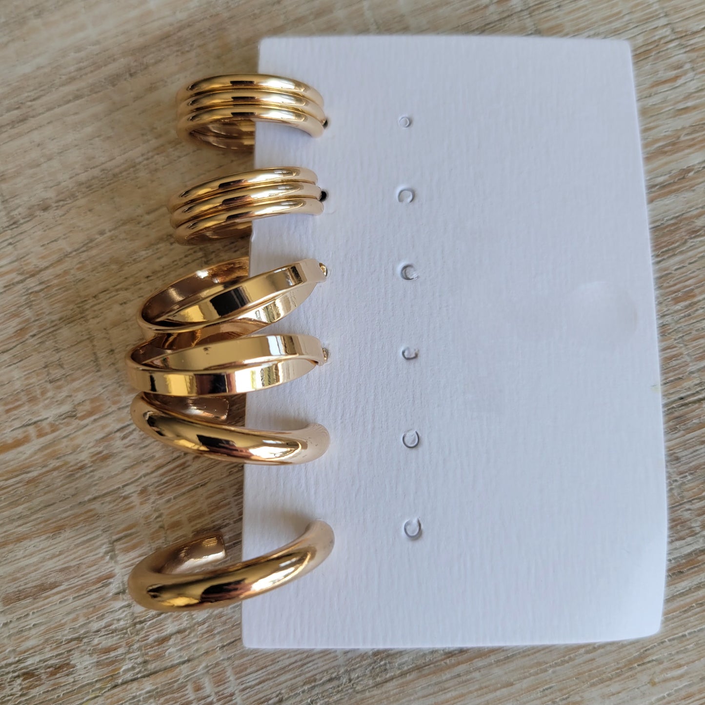 Multi Classic Hoop Trio Earrings Set