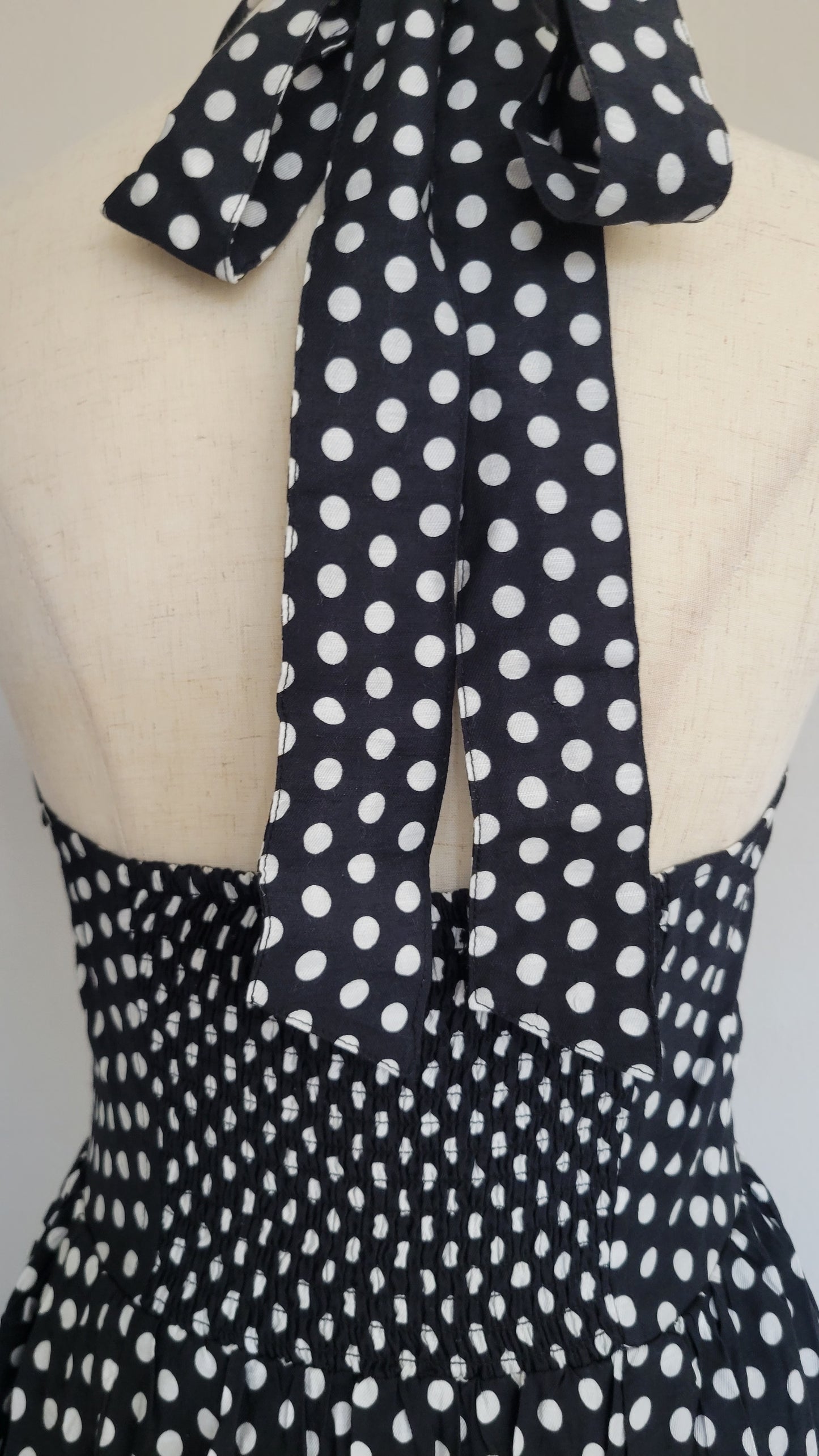 Susan Polka Dot Halter Dress