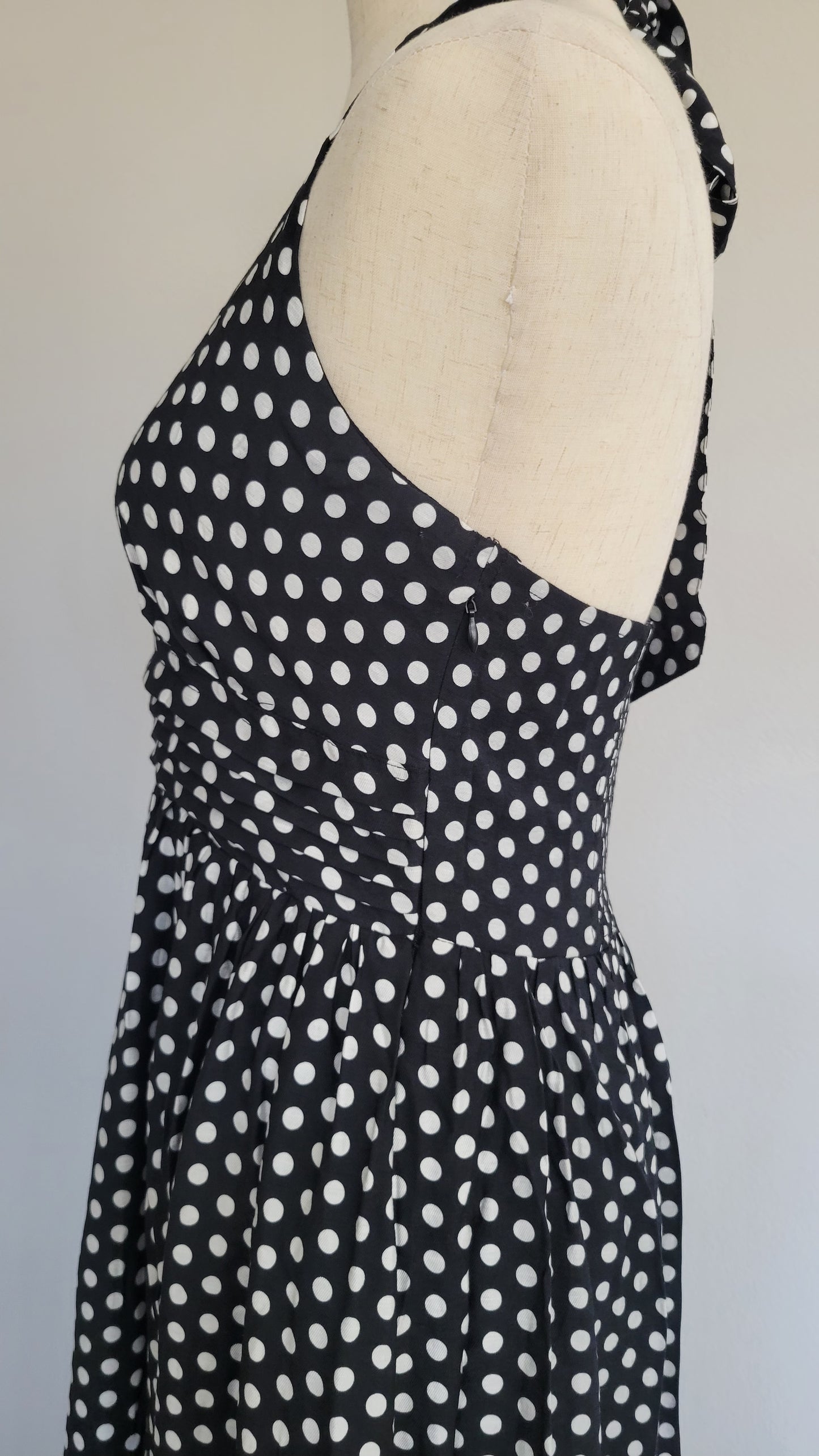 Susan Polka Dot Halter Dress