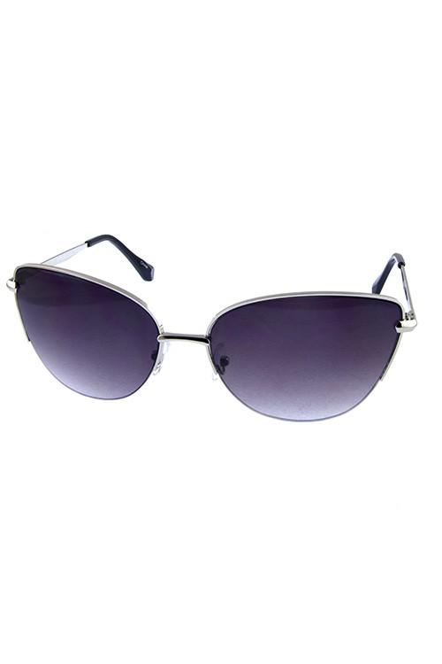 Metal Butterfly Modern Cateye Sunglasses