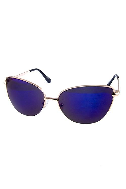 Metal Butterfly Modern Cateye Sunglasses