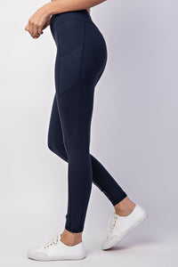 Buttery Soft Legging With Side Pockets-Navy
